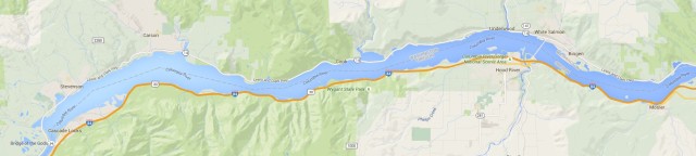 2015-8-11 Columbia River Gorge map